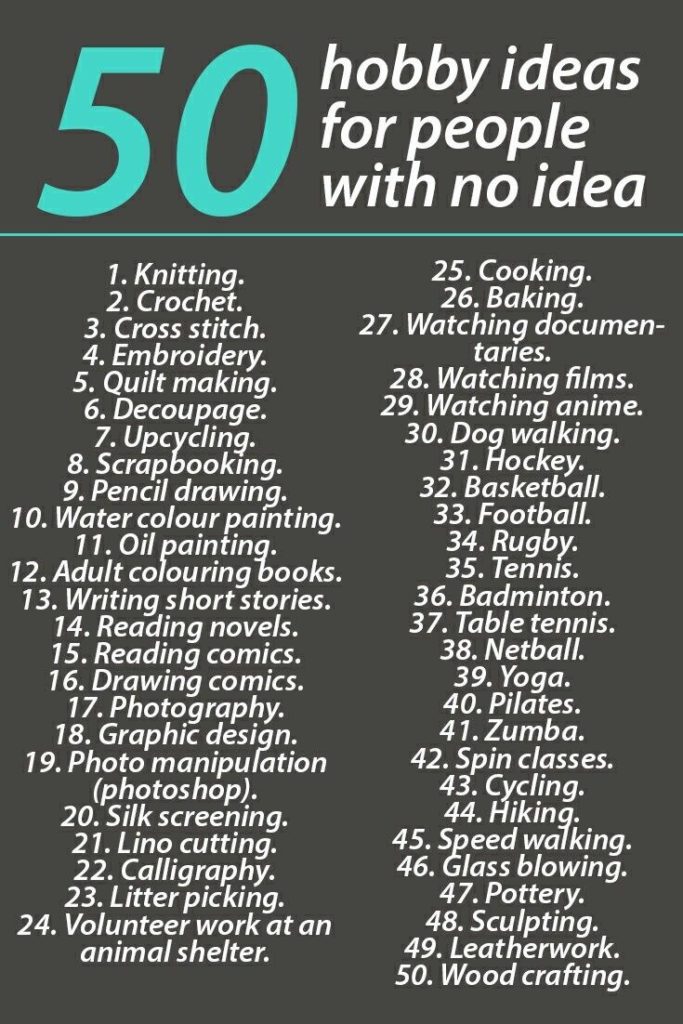 Hobbies Ideas List 27 Fun Hobby Ideas To Try Without Breaking The Bank