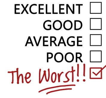emotionally, manage, negative reviews, excellent, good, average, poor, worst