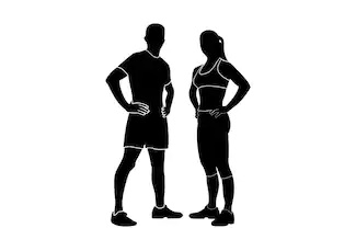 fitness body silhouette