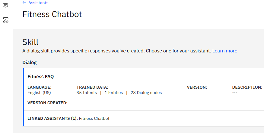 ibm watson assistant chatbot dialog cloud