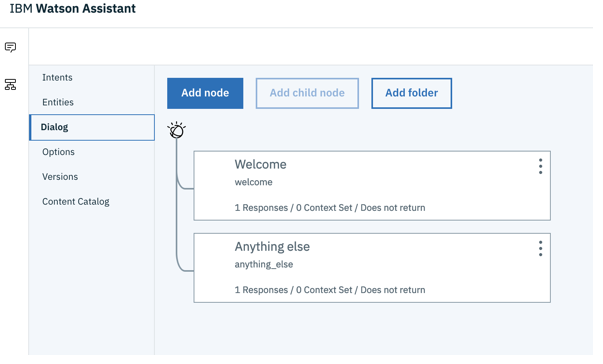 ibm watson assistant chatbot dialog cloud