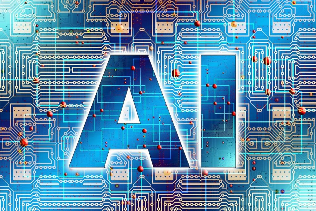 a drawing of an electronic circuit with the title ai